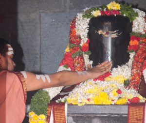 Sri Sannidhanam worships Lord Someshwara